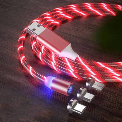 Magnetisches Ladekabel | 2 m | 3-in-1 mit 3 Steckern | AM67