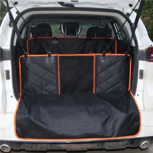 Kofferraummatte, wasserdichte Transporttasche für Tiere | Mit Tasche und abnehmbarem Mesh-Netz | DM-021