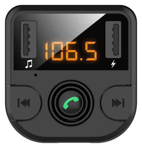 Multifunktionaler FM-Transmitter für das Auto | 3-in-1 | BC36B-Schwarz