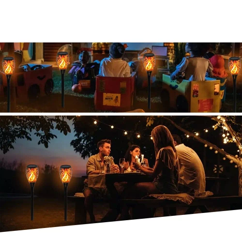 LED-Gartenfackel solar | 58 cm | 33 SMD 2835 LEDs | HYD-33LED