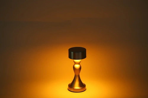 LED-Tischleuchte mit integriertem Akku | Nachttischleuchte mit drei Lichtfarben | Stimmungslicht für Hotel, Restaurant | gold | HJA10-A-GOLD