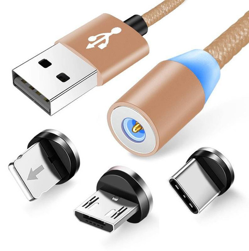 3-in-1 2M | Magnetisches USB-Ladekabel für Handy | Quick Charge 3.0 2.4A | AM23