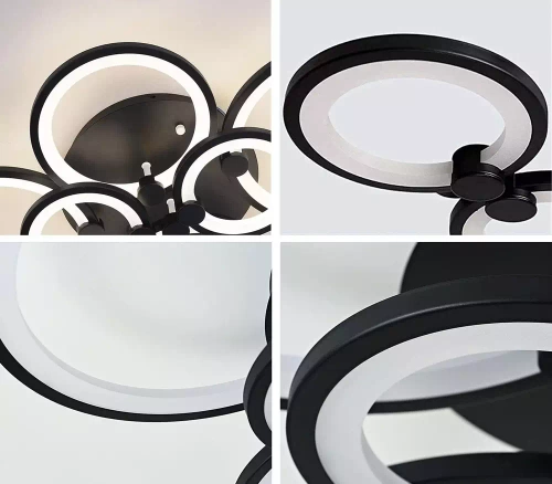 Mehrfachfunktionale moderne Pendelleuchte | LED | Schwarz | RLG-C180W-B