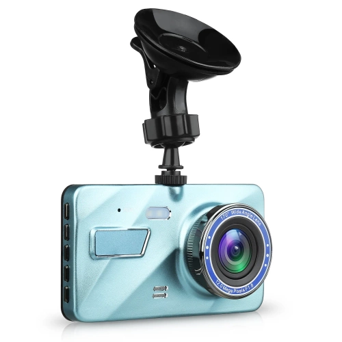 1296p-Auto-DVR mit Rückfahrkamera und 4-Zoll-Touchscreen – G-Sensor, WDR, Parken, 2 Kameras | 2-in-1-Auto-DVR mit Touchscreen und Rückfahrfunktion – 1296p, G-Sensor, WDR, Loop-Aufnahme | PZ-V12-Dual