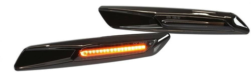 LED-Seitenblinker | Rauchglas, schwarzes Gehäuse | statisch | BMW E90 E91 E92 E93, E60 E61, F10, E81 E82 E87 E88 | PLCBD002B