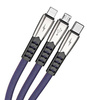 3-in-1 verstärktes USB-Kabel für Telefon - Micro USB, Type-C, Lightning (iPhone) | UC-009
