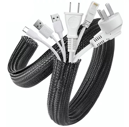 Nylon-Kabelschutzgeflecht, Kabel-Organizer, Schutzummantelung | 3 Meter | ⌀ 19 mm | SCS-019MM-3M