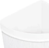 Wäschekorb | 60 l | bambus, holz, einteilig, eckig | weiß | AYL-60L-WHITE