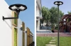 Straßenlaterne, Solar-LED-UFO-Lampe | 300W, 8Ah, IP65, 240 LED SMD5730 | großer 6V/13W Solarpanel | Fernbedienung | LDT-B240