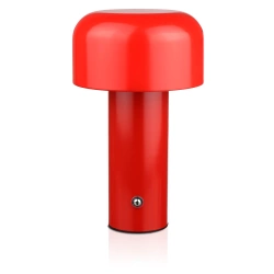 Tischleuchte mit integriertem Akku | moderne Nachttischleuchte, Touch-Bedienung | YG-D017-R