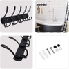 Metallkleiderbügel | Handtuchhalter | Wandhaken | Kleiderhaken | DSW-H05-SCHWARZ
