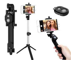 Selfie-Stick mit Bluetooth-Fernauslöser | Monopod Stativ | Kamerastativ | PSI-S003