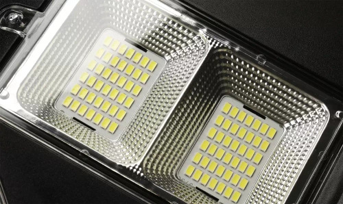Straßenlaterne, Solar-LED-UFO-Lampe | 1000W, 12Ah, IP65, 672 LED SMD5730 | großer 6V/15W-Solarmodul | Fernbedienung | LDT-B840