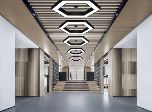 LED-Hängelampe 60W | Sechseck | Aluminium | CCD blendfrei | Φ100x6 | LPL-002