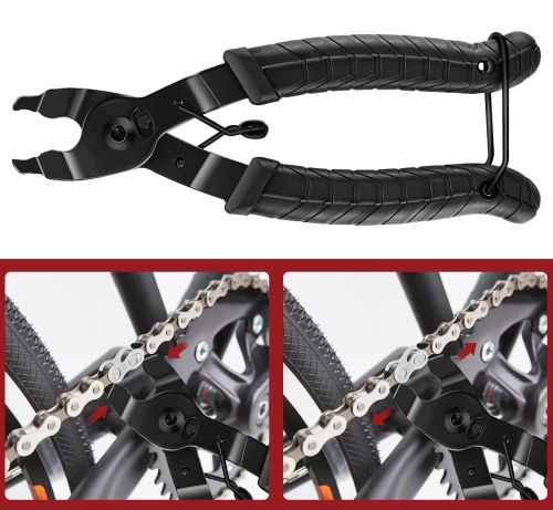 Fahrrad-Kettenwerkzeug | Reparaturset für 6–12-fach Ketten mit Kettenverschleißlehre | DQZ-03B