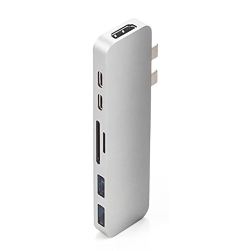 USB-C Hub mit 2x USB-A + 2x USB-C + SD + TF + HDMI | Adapter, Typ C 7-in-1 Splitter | HUB