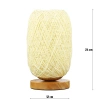 Rattan-Nachttischlampe | Stilvolle Tischlampe | ZBD-C2314-BG
