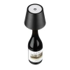 LED-Tischlampe mit eingebautem Akku | Tischlampe zum Aufstecken auf eine Flasche | HJA45-SCHWARZ