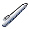 USB-Hub | 7x USB-A Anschlüsse, Adapter, 7-in-1 Verteiler |