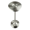 Tischlampe mit eingebautem Akku | Nachtlicht mit drei Leuchtfarben | Stimmungsvolle Lampe für Hotel, Restaurant | HJA30-SILVER