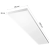 LED-Deckenpanel | Aufputz-Plafond 120x30cm | 60W, 6000lm | Weiss