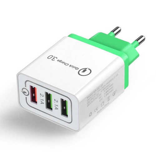 Schnellladegerät mit 3 USB-Anschlüssen | Quick Charge 3.0 | CA-001