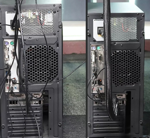 Nylon-Kabelschutzgeflecht, Kabel-Organizer, Schutzummantelung | 3 Meter | ⌀ 19 mm | SCS-019MM-3M