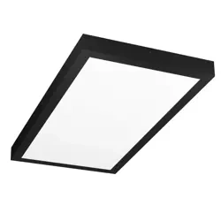 LED-Deckenpanel | Aufputz-Plafond 60x30cm | 30W, 2850lm | Schwarz