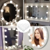 Spiegelleuchten für Schminktisch, Make-up | 10 Stück, 3 Lichtfarben, Helligkeitsregelung, 2m USB-Kabel | HZJ-V10