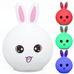LED-Nachtlicht Silikon Hase | RGB | 3 W | NL-07