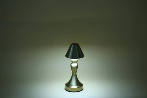 Tischlampe mit eingebautem Akku | Nachtlicht mit drei Leuchtfarben | Stimmungsvolle Lampe für Hotel, Restaurant | HJA12-A-GOLD
