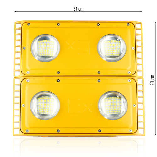 Strahler EX | LED-Lampe für explosionsgefährdete Bereiche | Explosionsgeschützte Halogenlampe | GSM-200W-GOLD