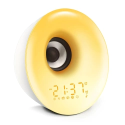 LED-Wecker mit Lichtfunktion | Sonnenaufgangssimulation, FM-Radio, Bluetooth | MCAC-01
