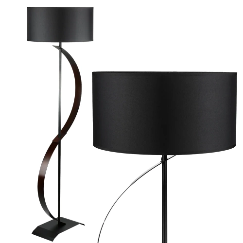 Schwarze Stehleuchte | Moderne Beleuchtung | Metall Stehlampe | DYT-L400-BLACK