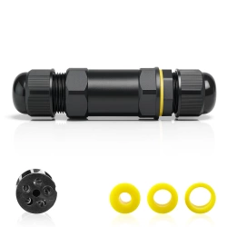 Wasserdichte Kabelmuffe IP68 | Schraubverbinder 5-polig 450 V 32 A für Kabel 4–14 mm | M685-A