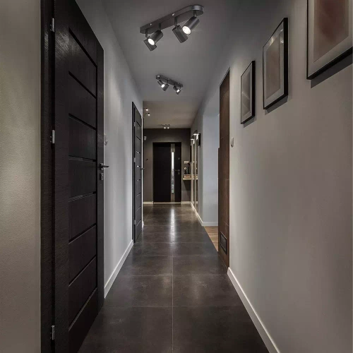 Deckenstrahler | 4x GU10, schwenkbar | schwarz | MS-GU10-4