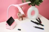 Kinder-Schreibtischlampe | LED-Lampe mit Organizer und Handyhalterung | Schreibtischlampe mit Farbwechselmöglichkeit | TDL-126-PINK