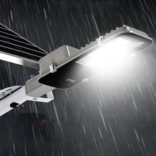 Straßenlaterne, Solar-LED-Lampe 800W | 8Ah, IP65, 118 LED SMD5730 | großer 6V/12W Solarpanel | Fernbedienung | LDT-B118