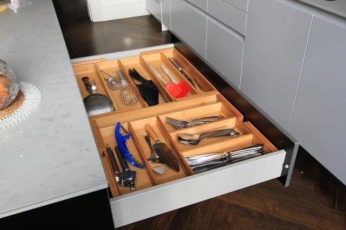 Besteck-Organizer | Schubladeneinsatz aus Bambus | KBT-G513