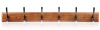 Holzkleiderständer | Wandgarderobe | Garderobenhaken mit 12 Haken | HG-60CM-WOOD