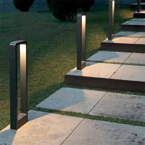 Moderne Stehleuchte für den Garten, LED-Säule | Aluminium 60cm, IP54, 10W=1200lm | LLM-60CM
