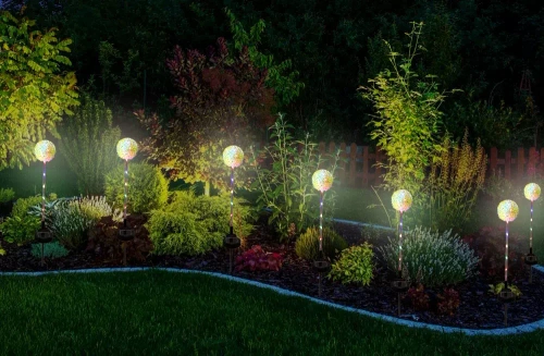 Solarblume | Solar-LED-Gartenlaterne Knoblauch | 73 cm, 600 mAh | FLD-05-C