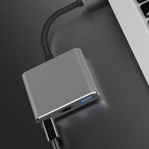 USB-C Typ-C 3.1 Adapter zu HDMI / USB-C / USB | 4K | für Macbook Air | HDTC-20CM
