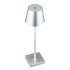 Tischlampe mit eingebautem Akku | Berührungsempfindliche Nachttischlampe | HJA18-SILVER