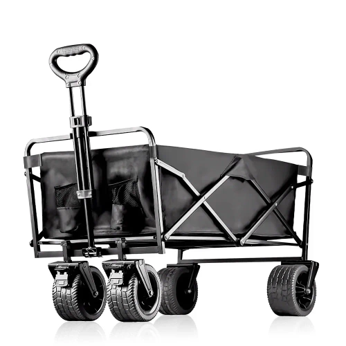 Faltbarer Reisewagen | Großer Transportwagen 100kg | Strandwagen 120L | CP01-80