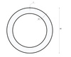 LED-Pendelleuchte 50W | rund | Aluminium | blendfrei | Φ80x6 | LPL-004