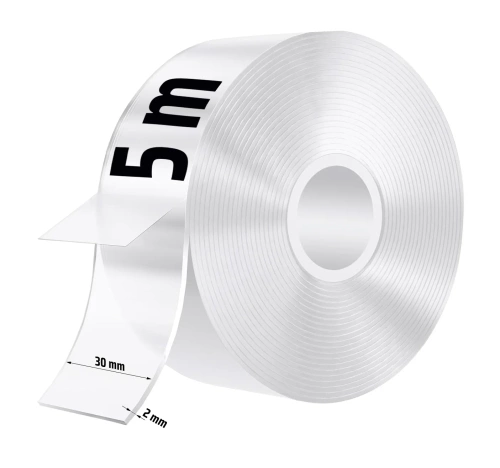 Doppelseitiges Mehrzweck-Klebeband | transparentes Nano-Klebeband | NT-L5M-TS