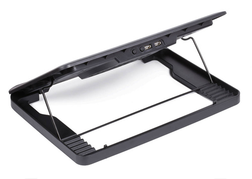 Laptop-Kühlständer 12-17" | 5 Lüfter | USB HUB | LED | C5-SCHWARZ