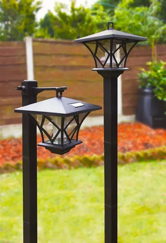 Gartenlaterne, Säule, Solarlampe | 150cm, 600mAh | Solarlampe - Gartenlaterne TYD-H1.5M