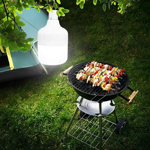 LED Campinglampe, Glühbirne mit Haken und Akku | HWL-007